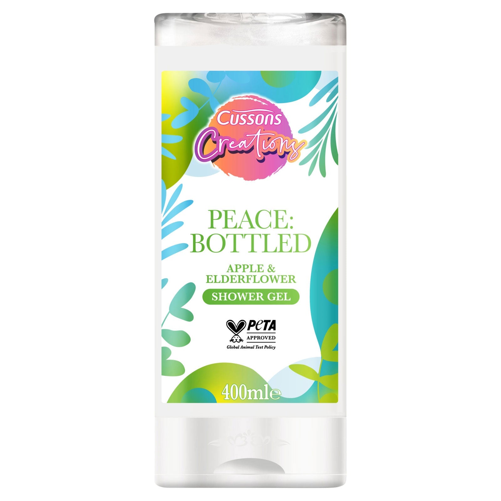 Buy Cussons Peace Apple Elderflower Shower Gel 400ml - Premium Quality Toiletries Online - Product Image Buy Cussons Peace Apple Elderflower Shower Gel 400ml - Premium Quality Toiletries Online - Product Image